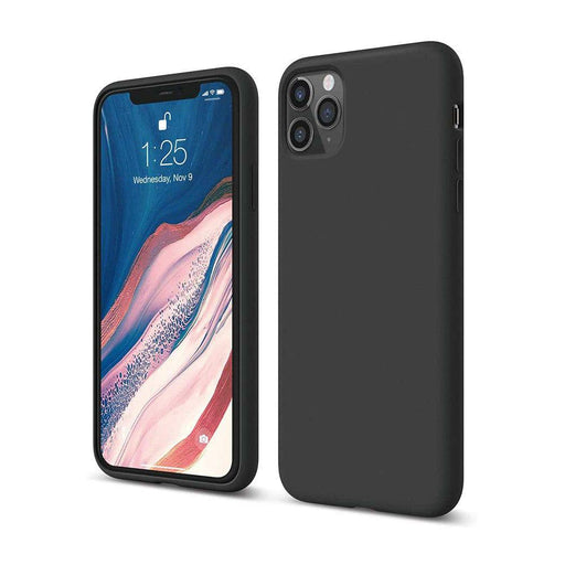 Liquid Silicone Case iPhone 11 Pro Max Soft Touch Microfiber Lining Slim Grip Cover 6 Colours Silicone Case JPC MOBILE