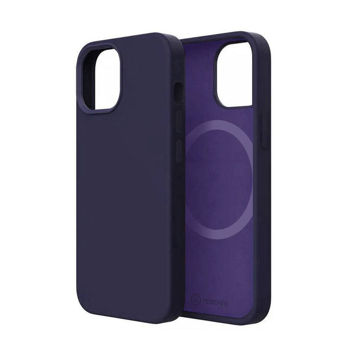 Liquid Silicone Case Cover with Magnetic Ring for iPhone 14 Plus Magsafe