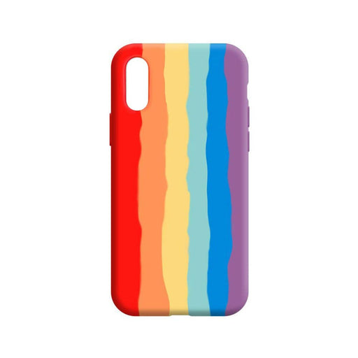 Rainbow Liquid Silicone Case Cover for iPhone X / XS - JPC MOBILE ACCESSORIES