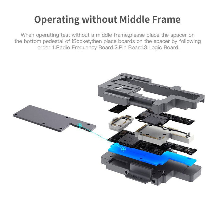 Qianli iSocket Motherboard Test Fixture for iPhone X / XS / XS Max - JPC MOBILE ACCESSORIES