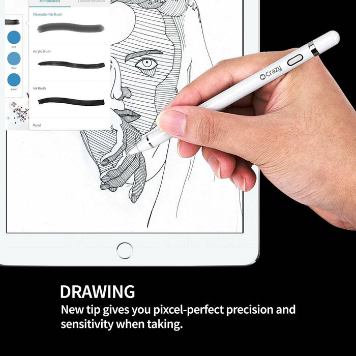 Affordable alternative to Apple Pencil with palm rejection.