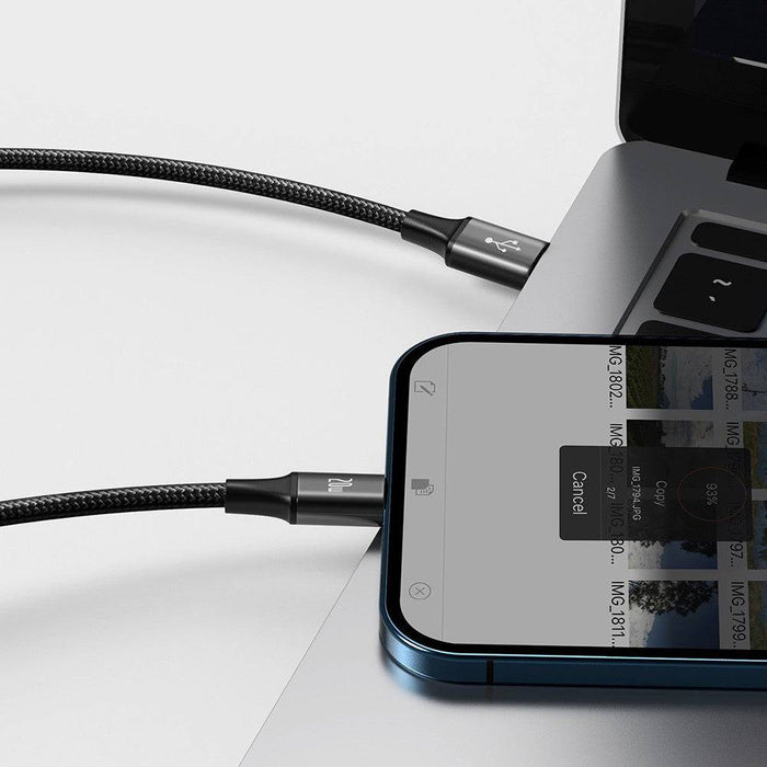 3️⃣ Baseus nylon-braided 3-in-1 charging cable with aluminum alloy connectors