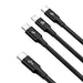 Baseus Rapid Series 3-in-1 Fast Charging Data Cable Type-C to C+L+C PD 20W 1.5M - JPC MOBILE ACCESSORIES