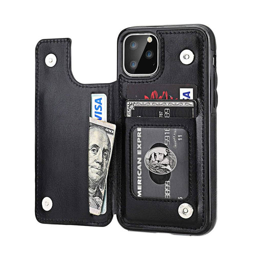 Back Flip Leather Wallet Cover Case for iPhone 11 (6.1'') - JPC MOBILE ACCESSORIES