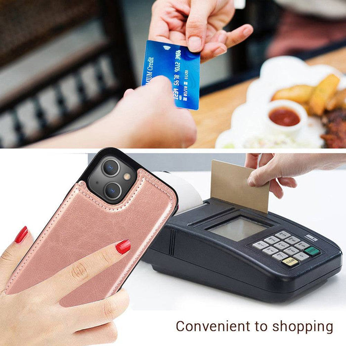 Back Flip Leather Wallet Cover Case for iPhone 13 - JPC MOBILE ACCESSORIES