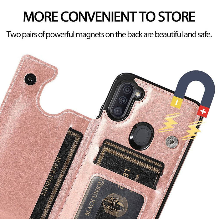 Back Flip Leather Wallet Cover Case for Samsung Galaxy A11 - JPC MOBILE ACCESSORIES