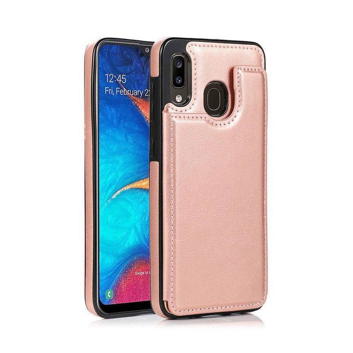 Back Flip Leather Wallet Cover Case for Samsung Galaxy A20 / A30 / M10s - JPC MOBILE ACCESSORIES