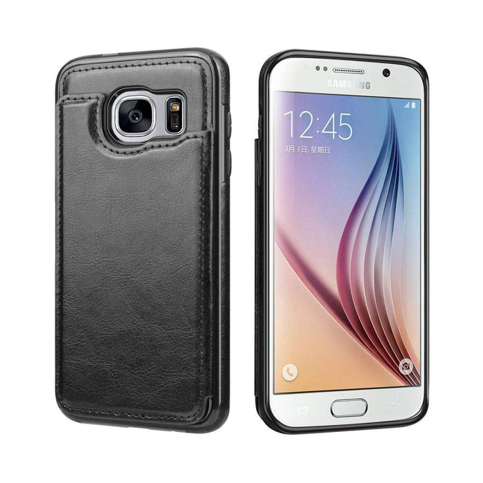 Back Flip Leather Wallet Case Cover for Samsung Galaxy S7 - JPC MOBILE ACCESSORIES