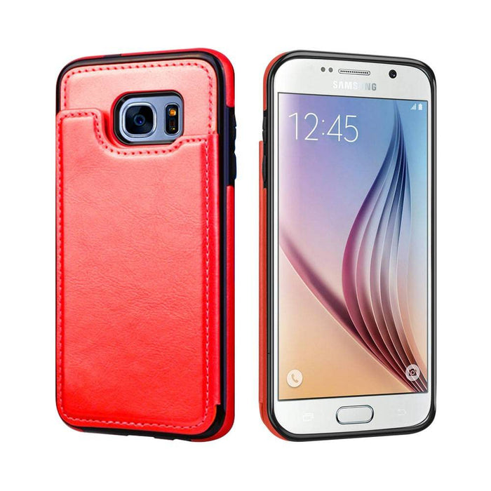 Back Flip Leather Wallet Case Cover for Samsung Galaxy S7 - JPC MOBILE ACCESSORIES