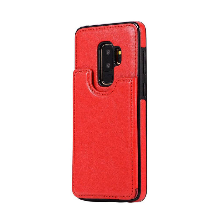 Back Flip Leather Wallet Case Cover for Samsung Galaxy S9 Plus - JPC MOBILE ACCESSORIES
