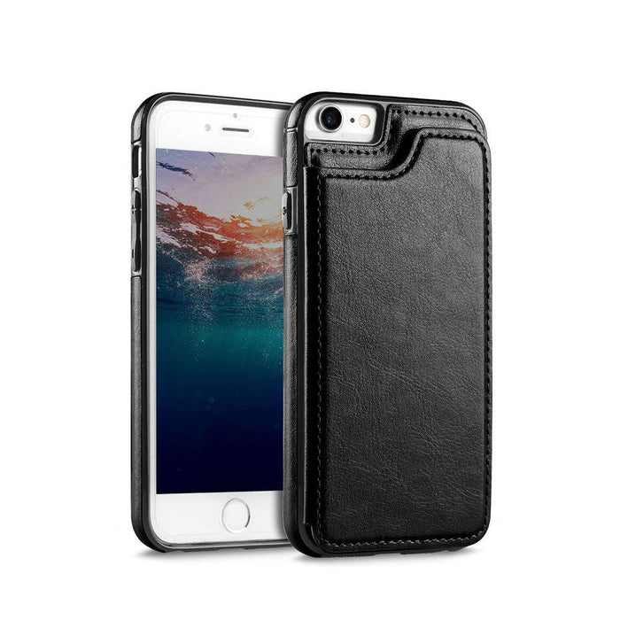 Back Flip Leather Wallet Cover Case for Apple iPhone 6 6S - JPC MOBILE ACCESSORIES