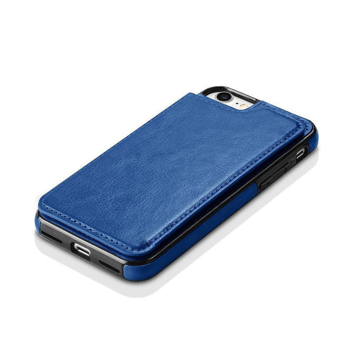Back Flip Leather Wallet Cover Case for Apple iPhone 7 Plus 8 Plus - JPC MOBILE ACCESSORIES