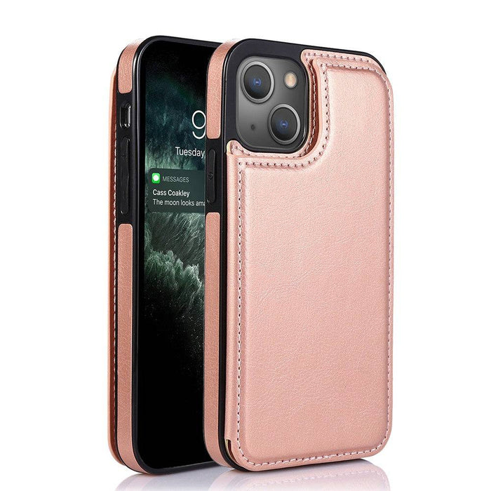 Back Flip Leather Wallet Cover Case for iPhone 13 - JPC MOBILE ACCESSORIES