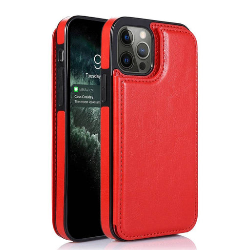 Back Flip Leather Wallet Cover Case for iPhone 13 Pro - JPC MOBILE ACCESSORIES