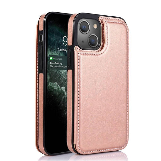 Back Flip Leather Wallet Cover Case for iPhone 14 - JPC MOBILE ACCESSORIES
