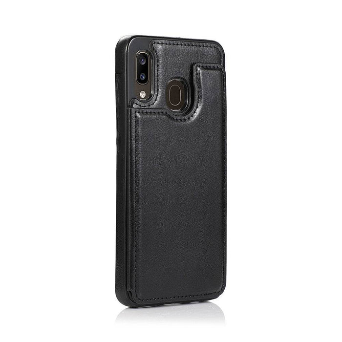 Back Flip Leather Wallet Cover Case for Samsung Galaxy A20 / A30 / M10s - JPC MOBILE ACCESSORIES