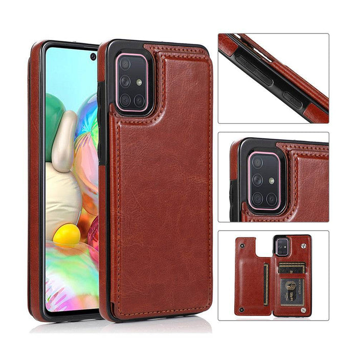 Back Flip Leather Wallet Cover Case for Samsung Galaxy A71 - JPC MOBILE ACCESSORIES