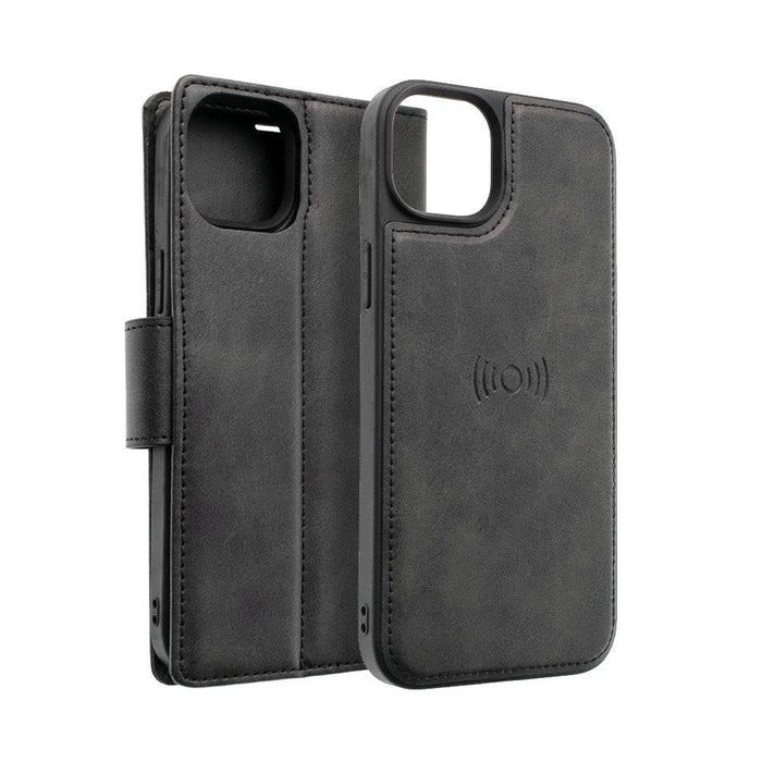 Hanman 2 in 1 Detachable Magnetic Flip Leather Wallet Cover Case for iPhone 14 - JPC MOBILE ACCESSORIES