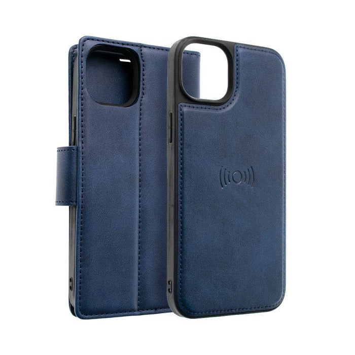 Hanman 2 in 1 Detachable Magnetic Flip Leather Wallet Cover Case for iPhone 14 Plus
