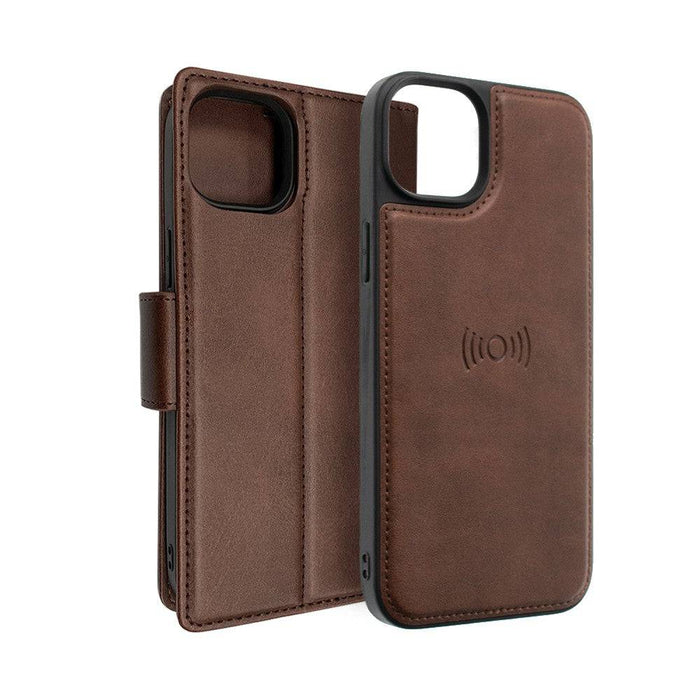 Hanman 2 in 1 Detachable Magnetic Flip Leather Wallet Cover Case for iPhone 14 Pro