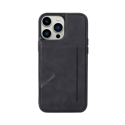 Hanman back-flip wallet case for iPhone 13 and 14 in Black
