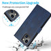 Magnetic Split PU Leather Flip Wallet Cover Case for iPhone 13 - JPC MOBILE ACCESSORIES