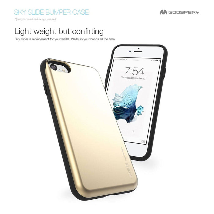 Mercury Sky Slide Bumper Cover Case for iPhone XS Max
