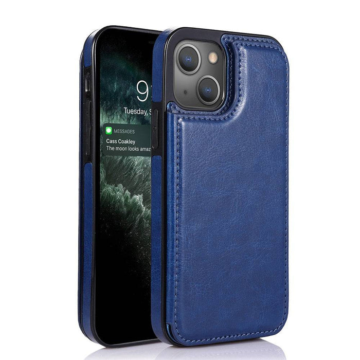 Back Flip Leather Wallet Cover Case for iPhone 13 - JPC MOBILE ACCESSORIES