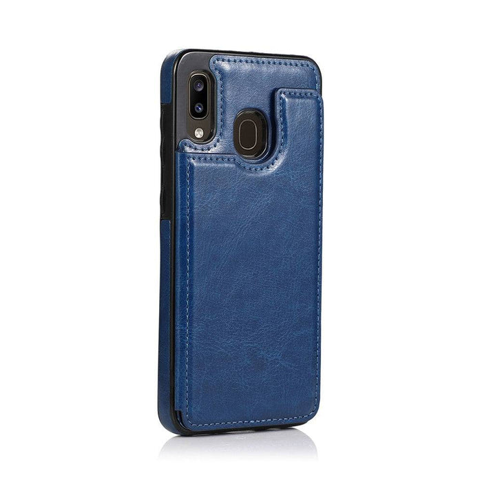 Back Flip Leather Wallet Cover Case for Samsung Galaxy A20 / A30 / M10s - JPC MOBILE ACCESSORIES