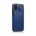 Anti-scratch finish on Back Flip Leather Wallet Cover for Galaxy A21s.