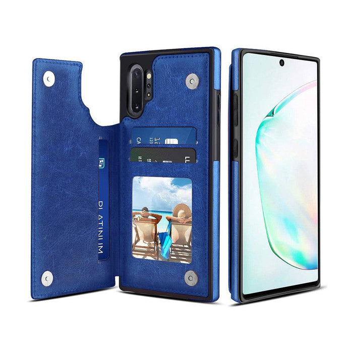 Back Flip Leather Wallet Cover Case for Samsung Galaxy Note 10 Plus - JPC MOBILE ACCESSORIES