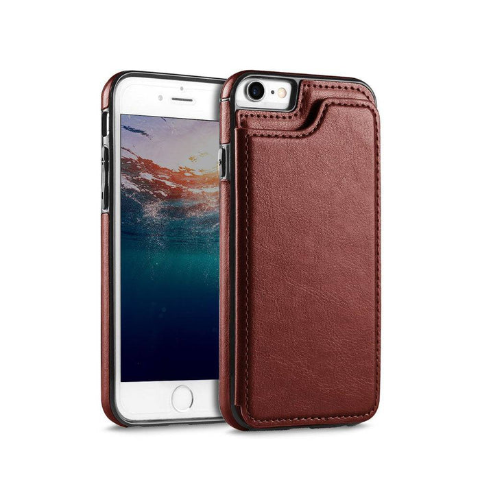 Back Flip Leather Wallet Cover Case for Apple iPhone 6 6S - JPC MOBILE ACCESSORIES