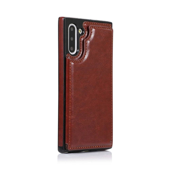 Back Flip Leather Wallet Cover Case for Samsung Galaxy Note 10 - JPC MOBILE ACCESSORIES