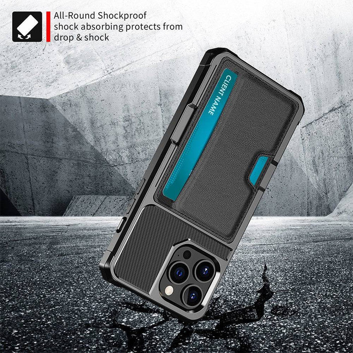 Magnetic Anti-fall Protection Case With Card Slot for iPhone 12 / 12 Pro (6.1'') - JPC MOBILE ACCESSORIES