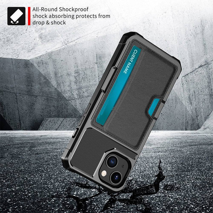 Magnetic Anti-fall Protection Case With Card Slot for iPhone 13 - JPC MOBILE ACCESSORIES