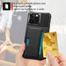 Magnetic Anti-fall Protection Case With Card Slot for iPhone 14 Pro Max - JPC MOBILE ACCESSORIES