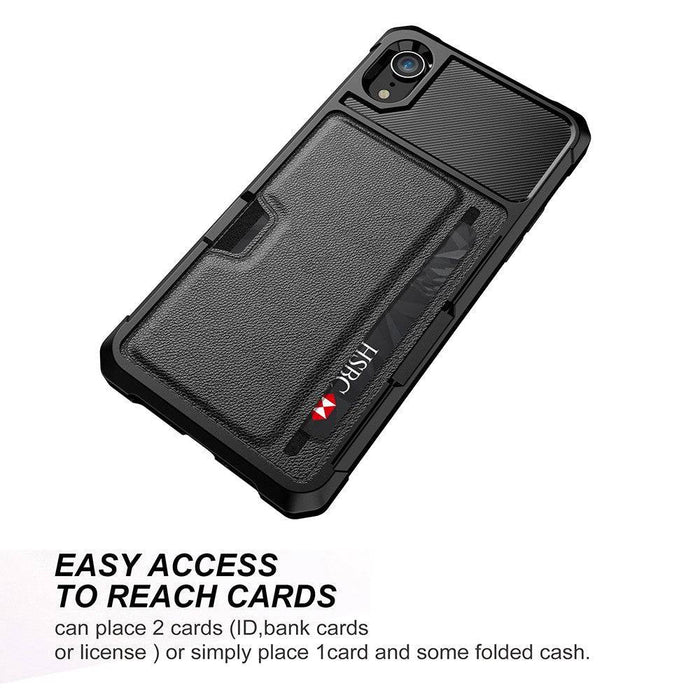Magnetic Anti-fall Protection Case With Card Slot for iPhone XS Max
