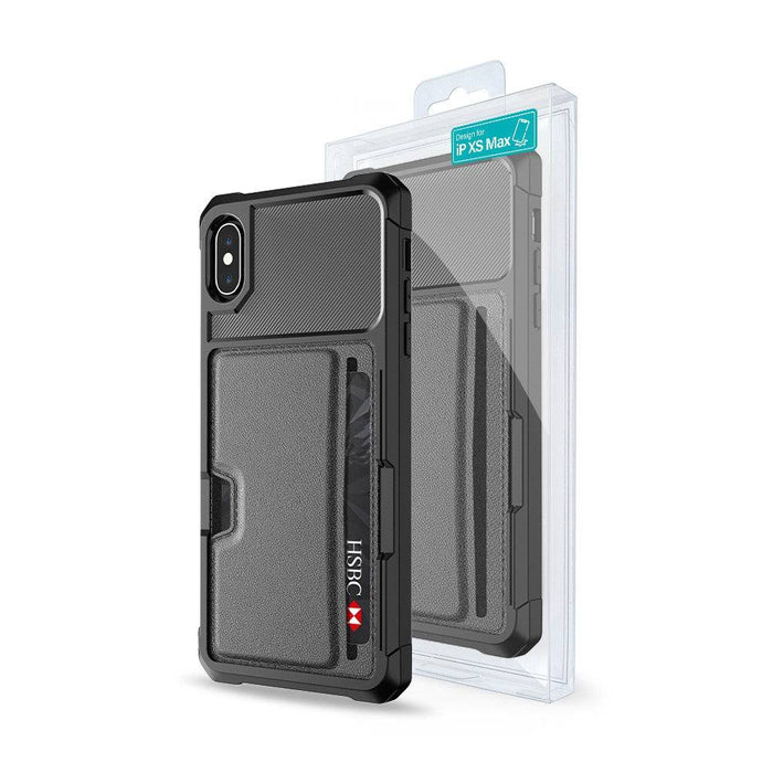 Magnetic Anti-fall Protection Case With Card Slot for iPhone XS Max