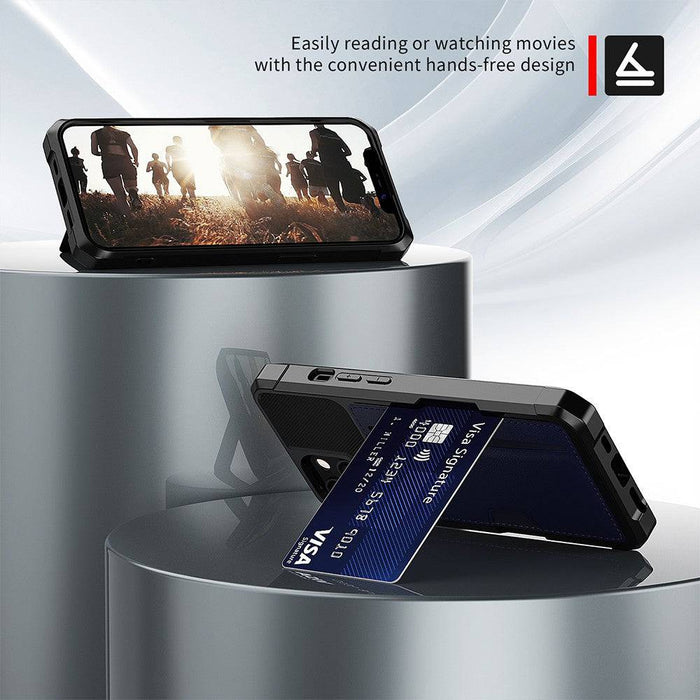 Magnetic Anti-fall Protection Case With Card Slot for iPhone 13 - JPC MOBILE ACCESSORIES