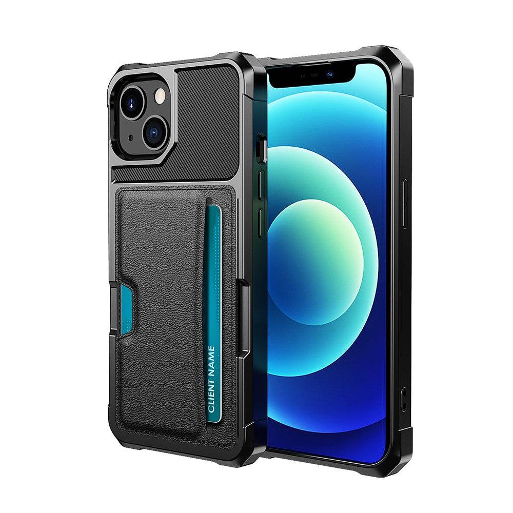 Magnetic Anti-fall Protection Case With Card Slot for iPhone 13 mini ...