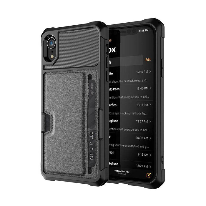 Magnetic Anti-fall Protection Case With Card Slot for iPhone XR - JPC MOBILE ACCESSORIES