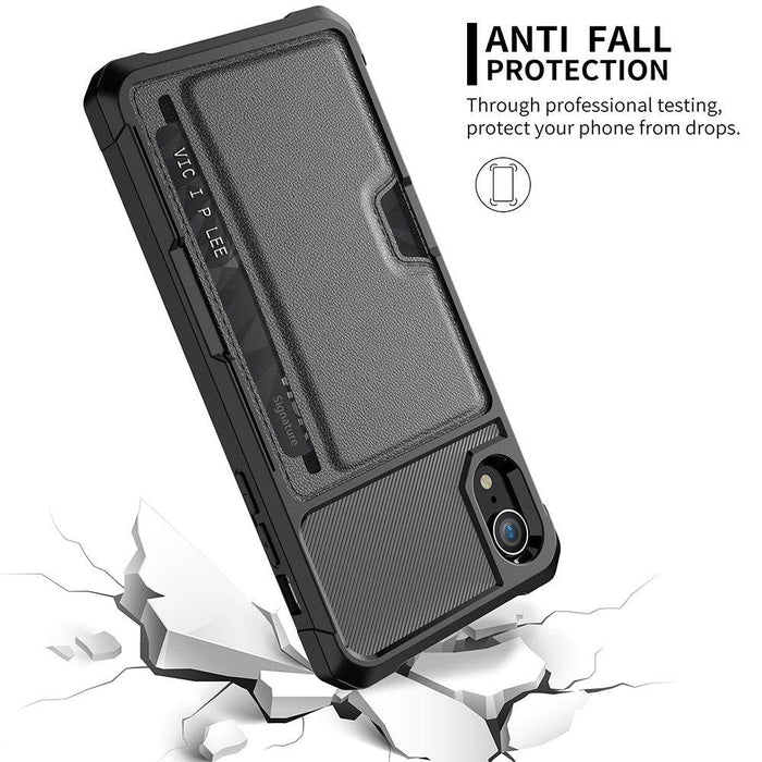 Magnetic Anti-fall Protection Case With Card Slot for iPhone XR - JPC MOBILE ACCESSORIES