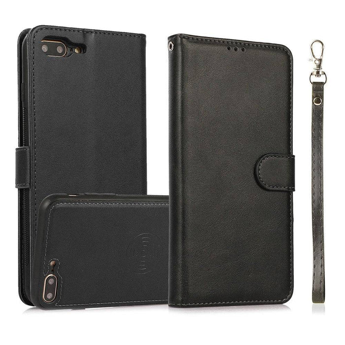 Magnetic Split PU Leather Flip Wallet Cover Case for iPhone 7 Plus / 8 Plus - JPC MOBILE ACCESSORIES