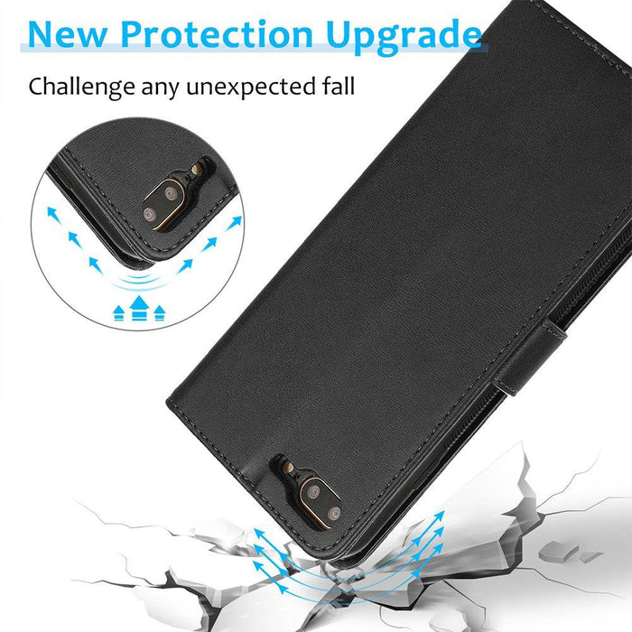 Magnetic Split PU Leather Flip Wallet Cover Case for iPhone 7 Plus / 8 Plus - JPC MOBILE ACCESSORIES