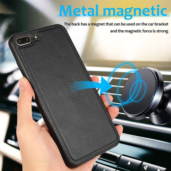 Magnetic Split PU Leather Flip Wallet Cover Case for iPhone 7 Plus / 8 Plus - JPC MOBILE ACCESSORIES