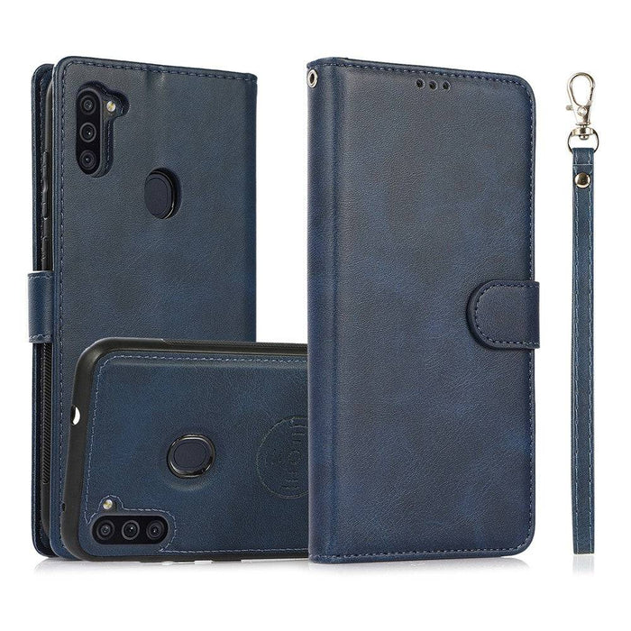 Magnetic Split PU Leather Flip Wallet Cover Case for Samsung Galaxy A11 - JPC MOBILE ACCESSORIES