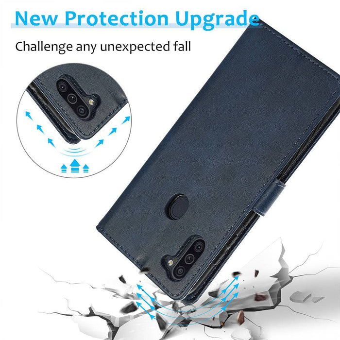 Magnetic Split PU Leather Flip Wallet Cover Case for Samsung Galaxy A11 - JPC MOBILE ACCESSORIES