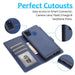Magnetic Split PU Leather Flip Wallet Cover Case for Samsung Galaxy A21s - JPC MOBILE ACCESSORIES
