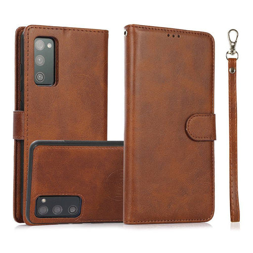 Magnetic Split PU Leather Flip Wallet Cover Case for Samsung Galaxy S20 FE - JPC MOBILE ACCESSORIES