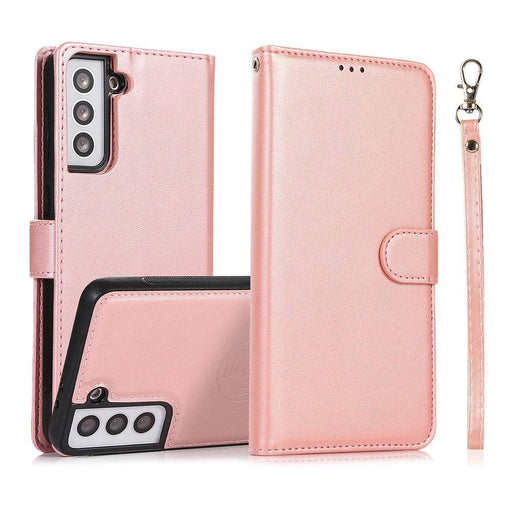 Magnetic Split PU Leather Flip Wallet Cover Case for Samsung Galaxy S21 FE 5G - JPC MOBILE ACCESSORIES